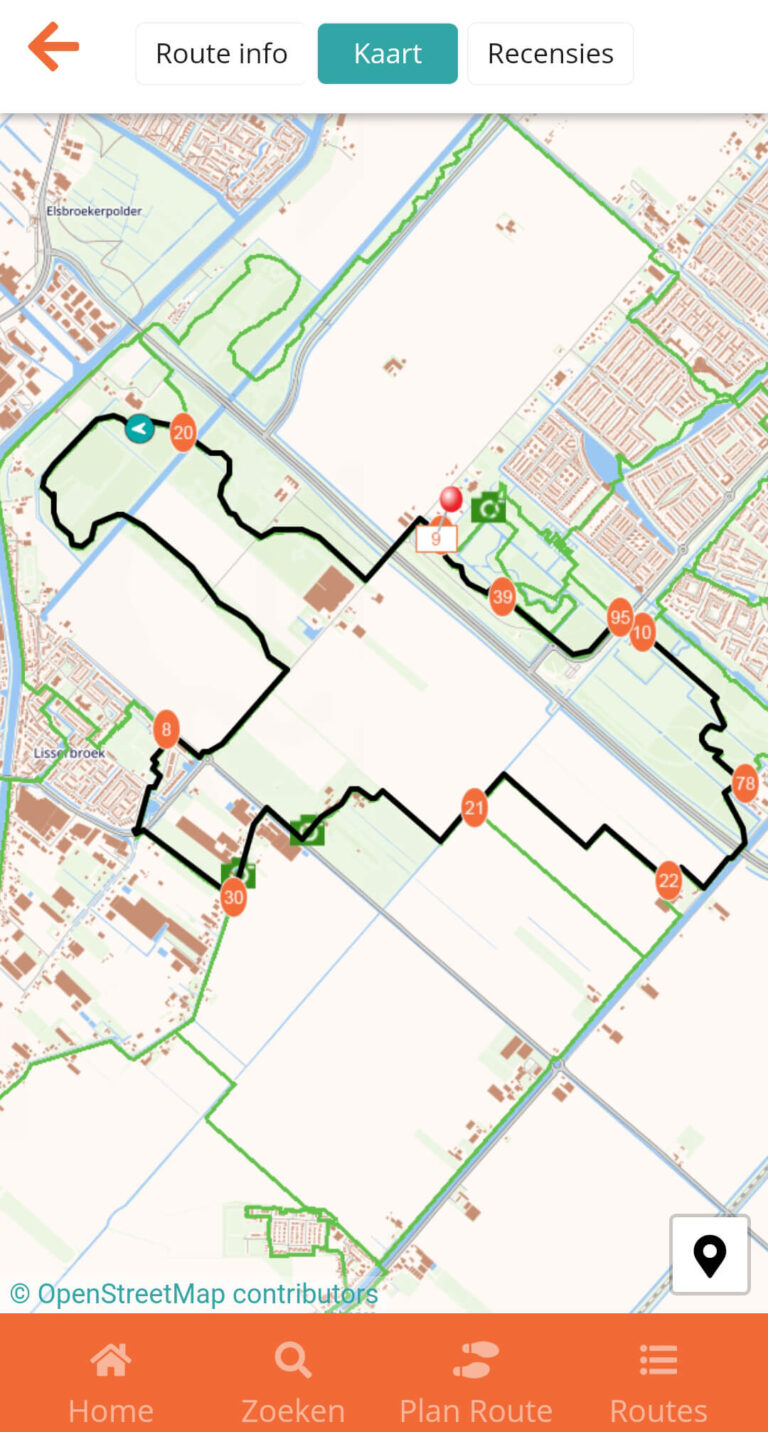 Olmenhorstroute van Wandelnetwerk Noord-Holland