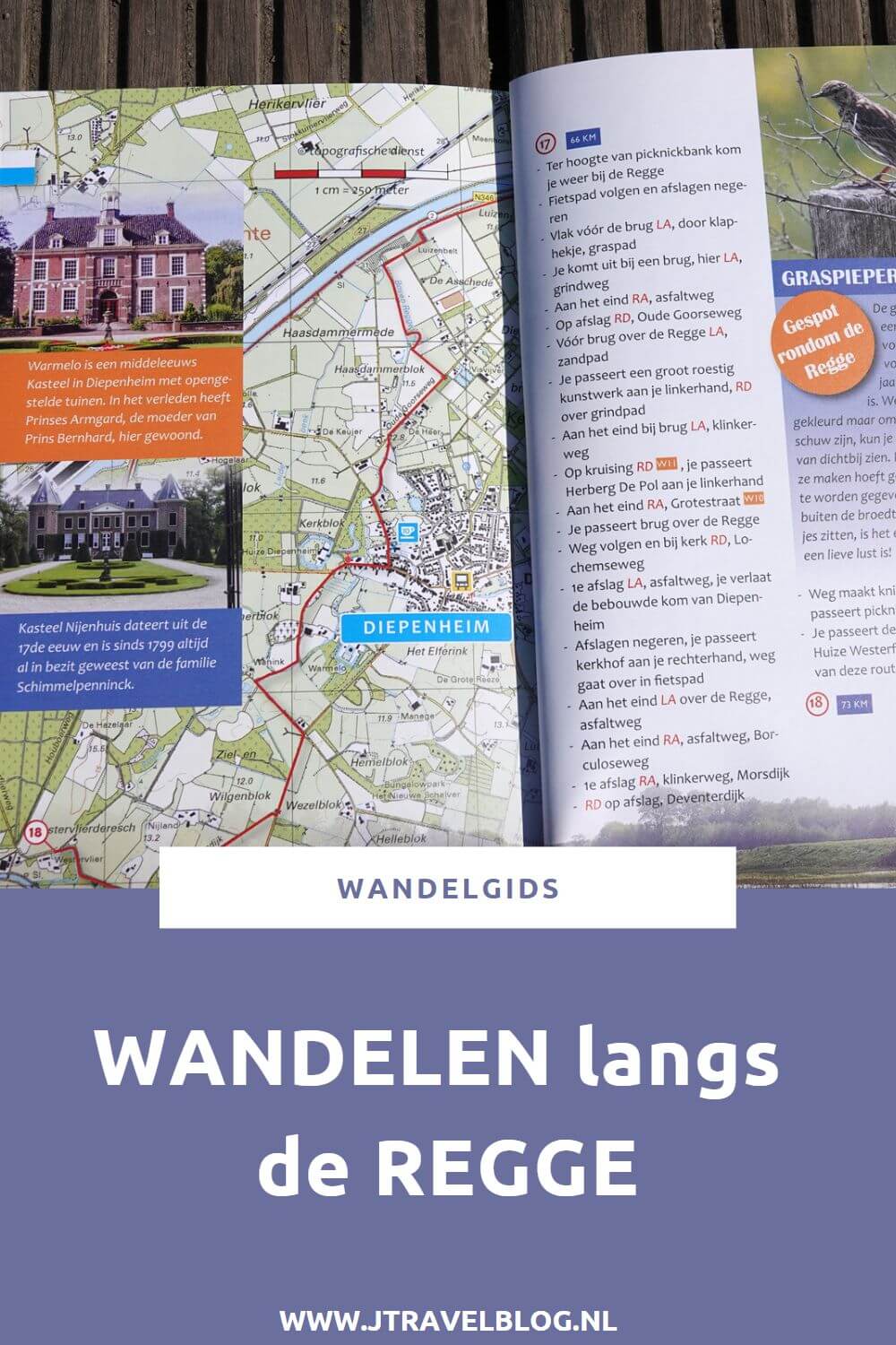 De wandelgids 'Wandelen langs de Regge' is een wandelgids met 12 gevarieerde wandelroutes tussen 11 en 19 kilometer langs de waterkant, over heuvels, door bossen en landgoederen langs de rivier de Regge in de provincie Overijssel. Wandel je mee? #regge #wandelen #hiken #wandelgids #gegarandeerdonregelmatig #jtravel #jtravelblog