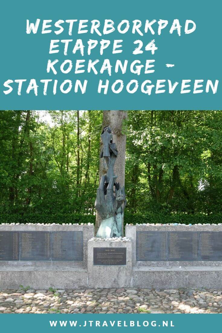 Een verslag van etappe 24 van de lange-afstandswandeling Westerborkpad. Deze vierentwintigste etappe loopt van Koekange via Echten naar Station Hoogeveen. Mijn belevenissen en mijn route lees je in deze blog. Loop je mee? #koekange #echten #stationhoogeveen #westerborkpad #etappe24 #geschiedenis #tweedewereldoorlog #wandelen #hiken #jtravel #jtravelblog