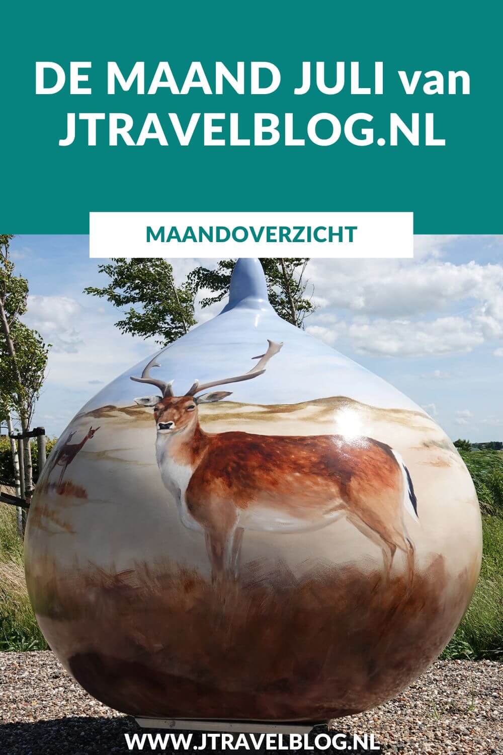 In juli 2023 maakte ik een fietstocht langs 26 reuzenbollen in Hillegom en Lisse in de Bollenstreek, ik liep etappe 27+28 van het Westerborkpad van Wijster naar Hooghalen en tijdens mijn verblijf in Groningen bezocht ik het Visserijmuseum Zoutkamp in Zoutkamp. Meer hier over lees je in dit maandoverzicht. #maandoverzicht #juli2023 #reuzenbollen #bollenstreek #westerborkpad #visserijmuseumzoutkamp #wandelen #jtravel #jtravelblog