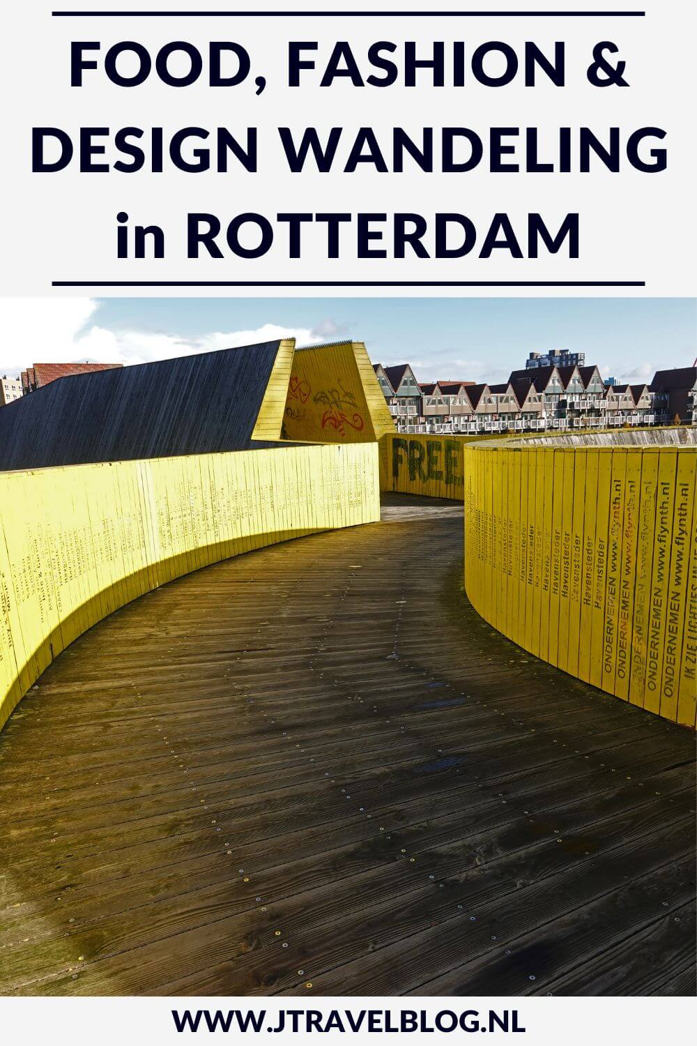 Ik liep de 9 kilometer lange Food, Fashion & Design wandeling in Rotterdam. Een wandelroute door het centrum van Rotterdam met talrijke hotspots zoals de luchtbrug, de kubuswoningen, de markthal en de Laurenskerk. Wandel je mee? #wandelen #rotterdam #luchtsingel #kubuswoningen #markthal #jtravelblog #jtravel