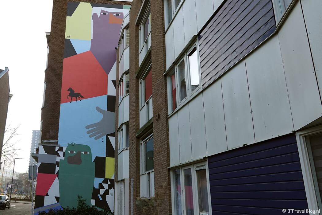 Street art van Anuli Croon tijdens mijn street art wandeling in Rotterdam-Centrum