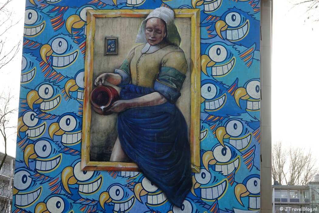 Fotoblog met blauwe foto's: Street art in Amsterdam
