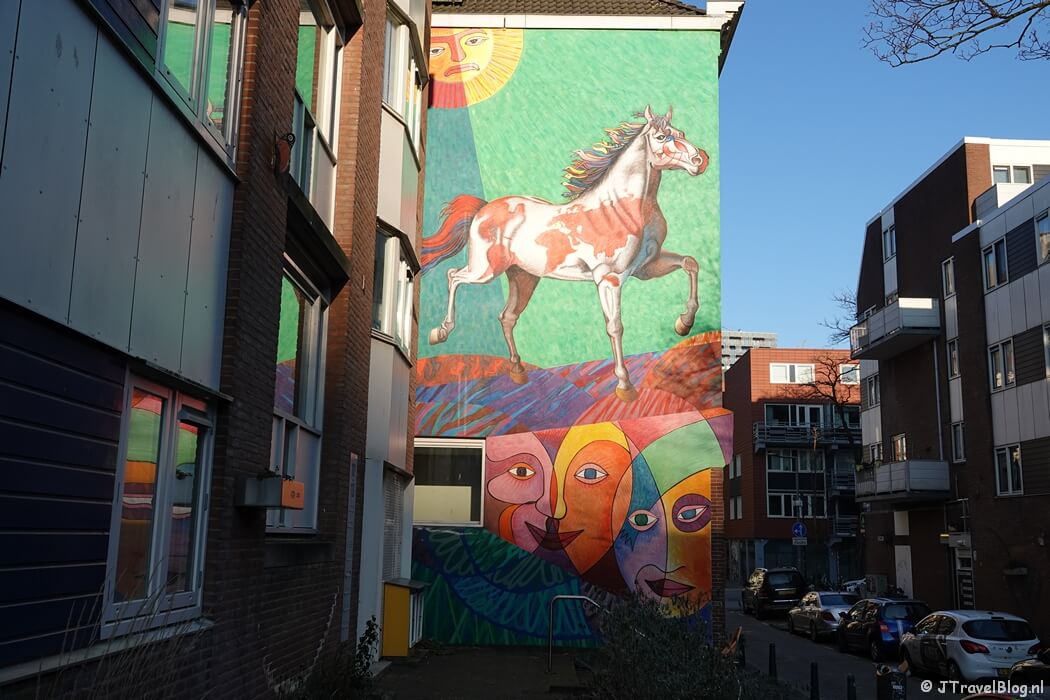 Street art van Jorge Kata Nunez tijdens mijn street art wandeling in Rotterdam-Centrum