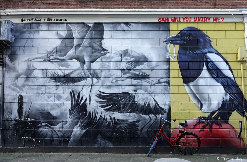 Street art van Tymon de Laat tijdens mijn street art wandeling in Rotterdam-Centrum