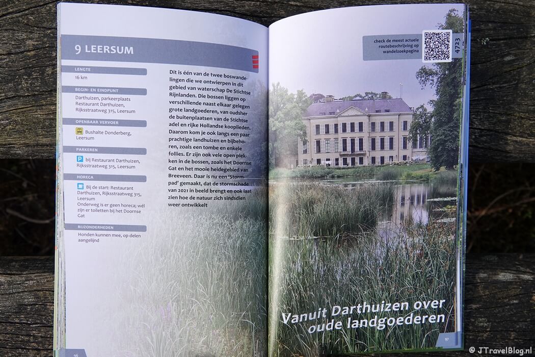 Een voorbeeld van een wandeling in de wandelgids 'Wandelen in de Stichtse Rijnlanden' van Uitgeverij Gegarandeerd Onregelmatig