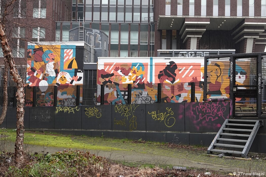 Street art van Thijs Lansbergen tijdens mijn street art wandeling in de Afrikaanderwijk in Rotterdam