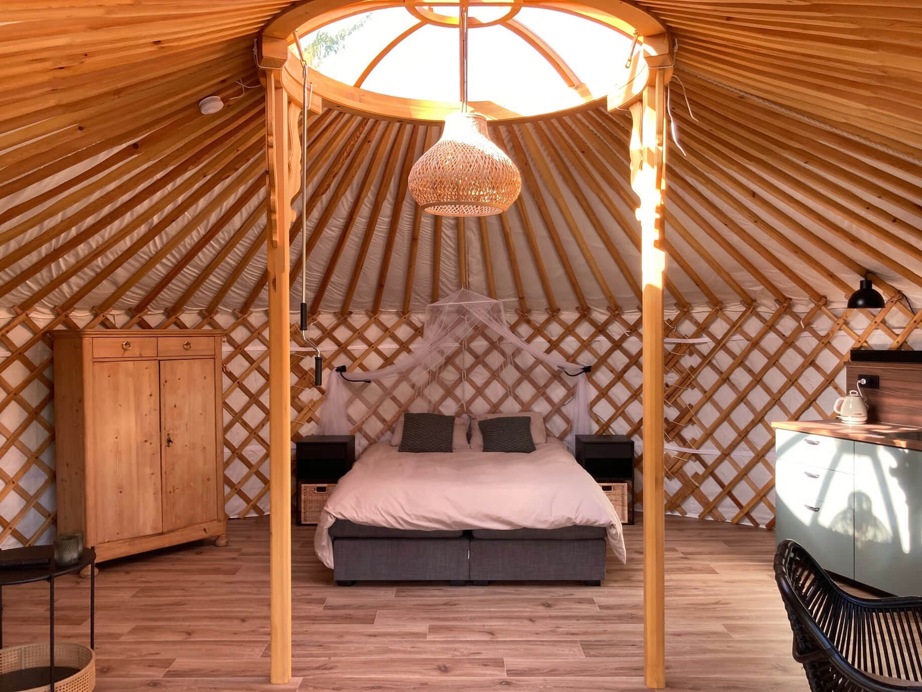 Overnachten in een yurt: Yurt in Hazerswoude Dorp in Zuid-Holland