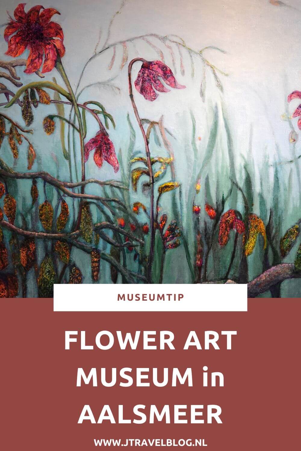 Mijn museumtip voor vandaag is het Flower Art Museum in Aalsmeer. Het Flower Art Museum organiseert tentoonstellingen met als centrale thema bloemen, planten en natuur in de hedendaagse kunst. Meer lees je in deze blog. #flowerartmuseum #aalsmeer #museum #museumkaart #jtravelblog #jtravel