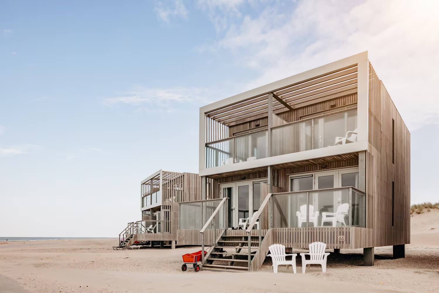 Overnachten in een huisje aan zee: Beachvilla in Hoek van Holland - Zuid-Holland