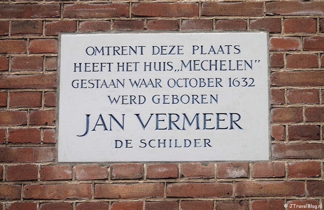 Huis Mechelen tijdens mijn wandeling in Delft : in de voetsporen van Johannes Vermeer