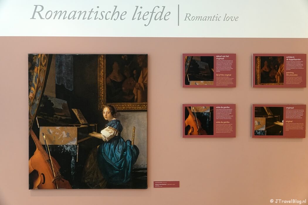 Romantische liefde in het Vermeer Centrum Delft tijdens mijn wandeling in Delft : in de voetsporen van Johannes Vermeer