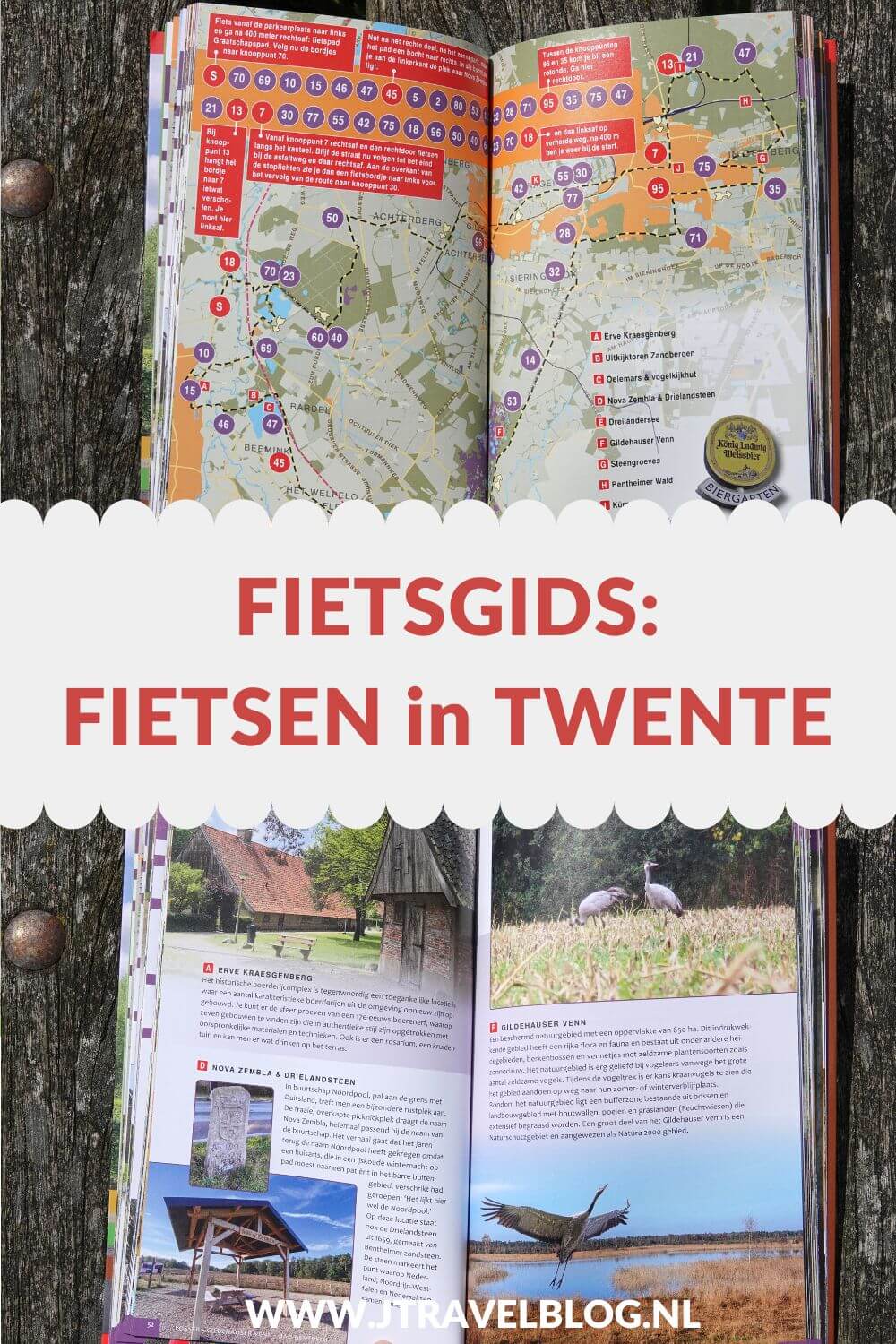 De fietsgids 'Fietsen in Twente' is een gids met achttien fietstochten in Twente/Overijssel. Alle fietstochten liggen rondom plaatsen als Almelo, Hengelo, Enschede, Oldenzaal, Haaksbergen en Denekamp. Fiets je mee? #twente #fietsen #fietsgids #gegarandeerdonregelmatig #jtravel #jtravelblog