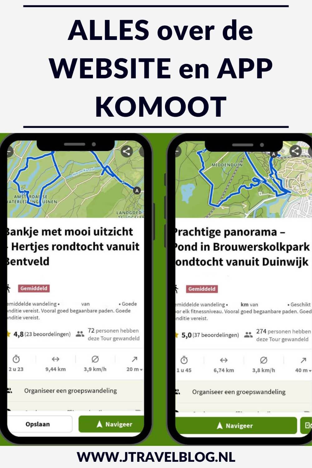 Met de Komoot website en app kun je niet alleen nieuwe routes ontdekken, je eigen routes maken en je favorieten opslaan en delen met vrienden. In deze blog vertel ik je alles over de website en app Komoot zodat jij ook aan de slag kunt gaan. #komoot #wandelen #jtravelblog #jtravel