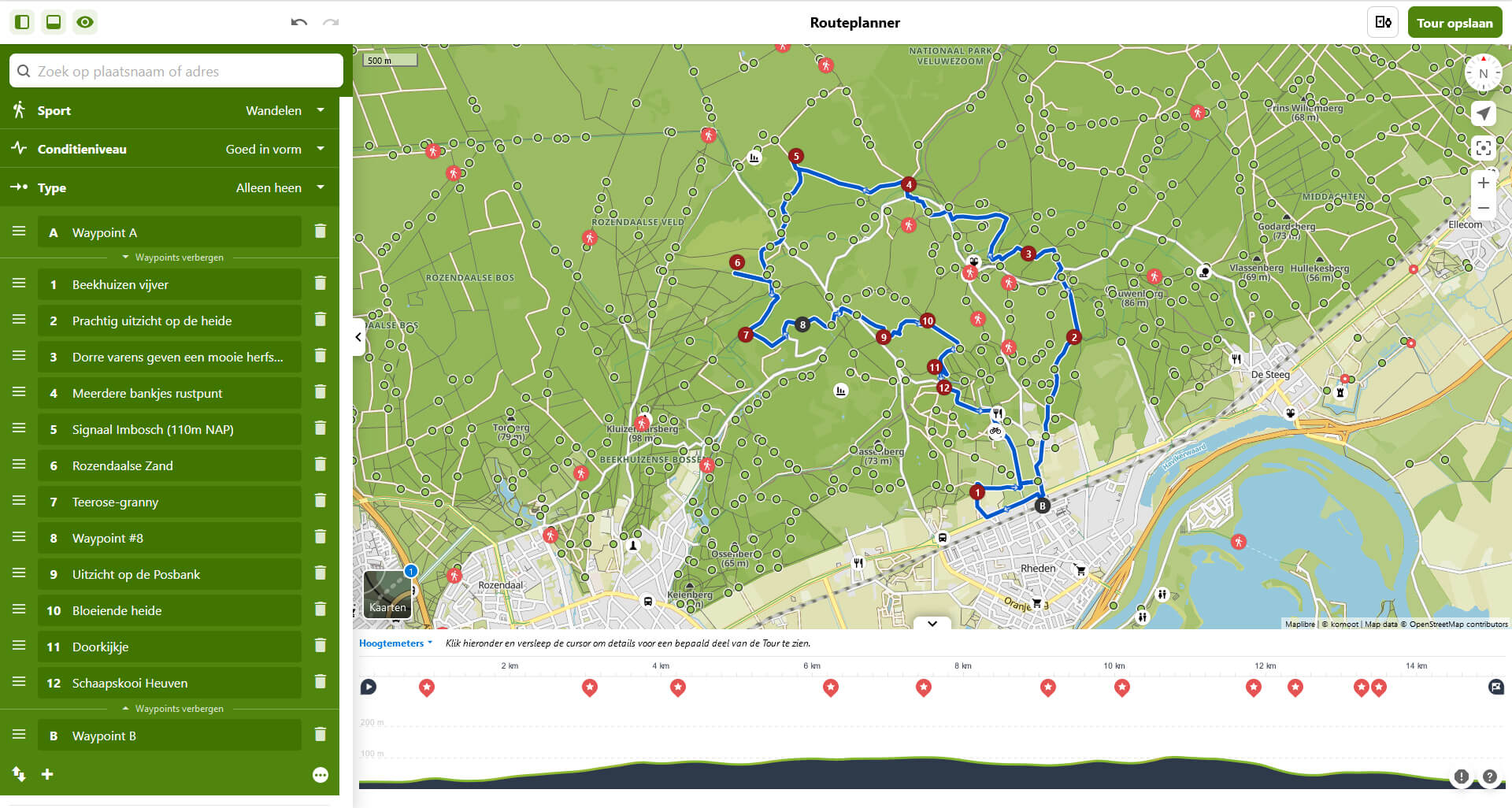 Alles over de website en app Komoot