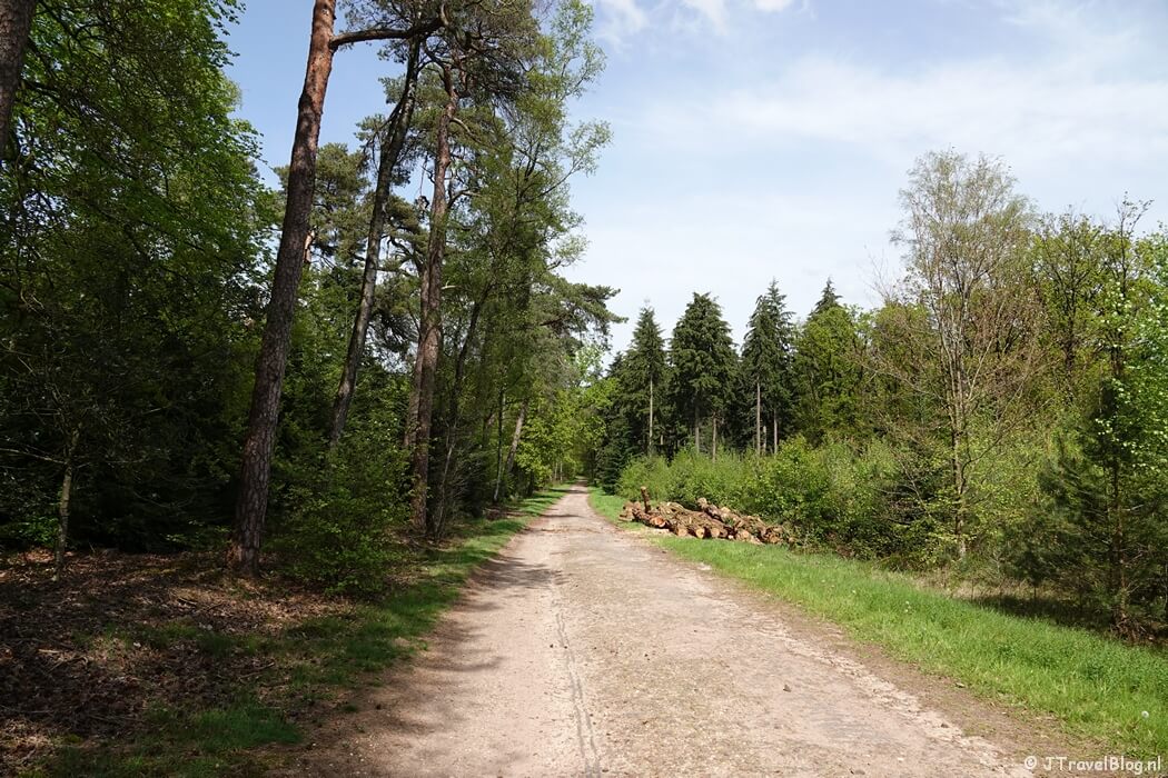 Een wandelpad tijdens mijn wandeling van de 6e etappe van de oudste wandelroute van Nederland van Zeist naar Maarn