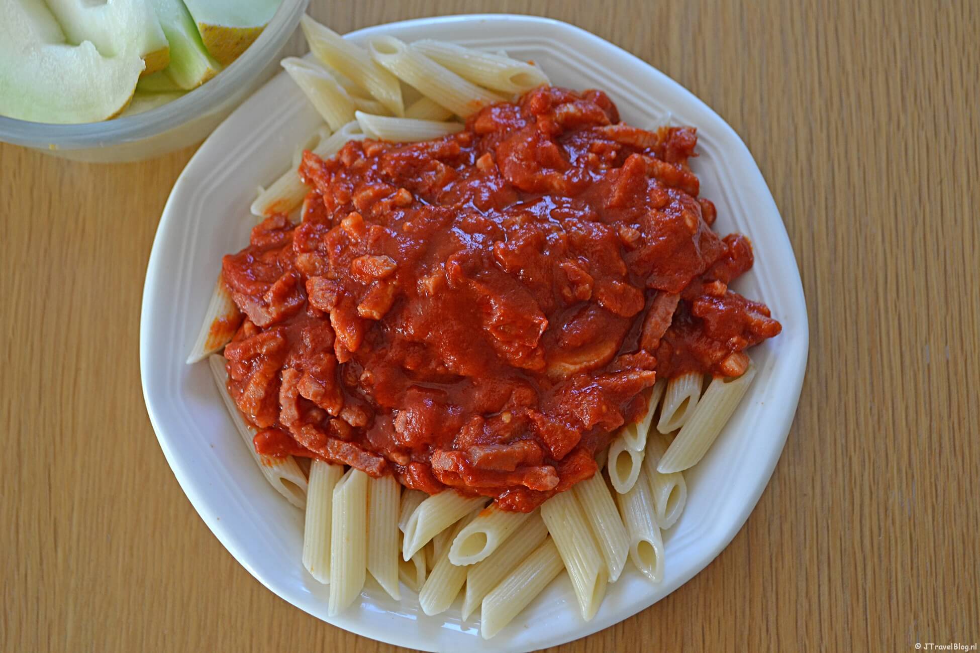 Recept : Penne met tomatensaus