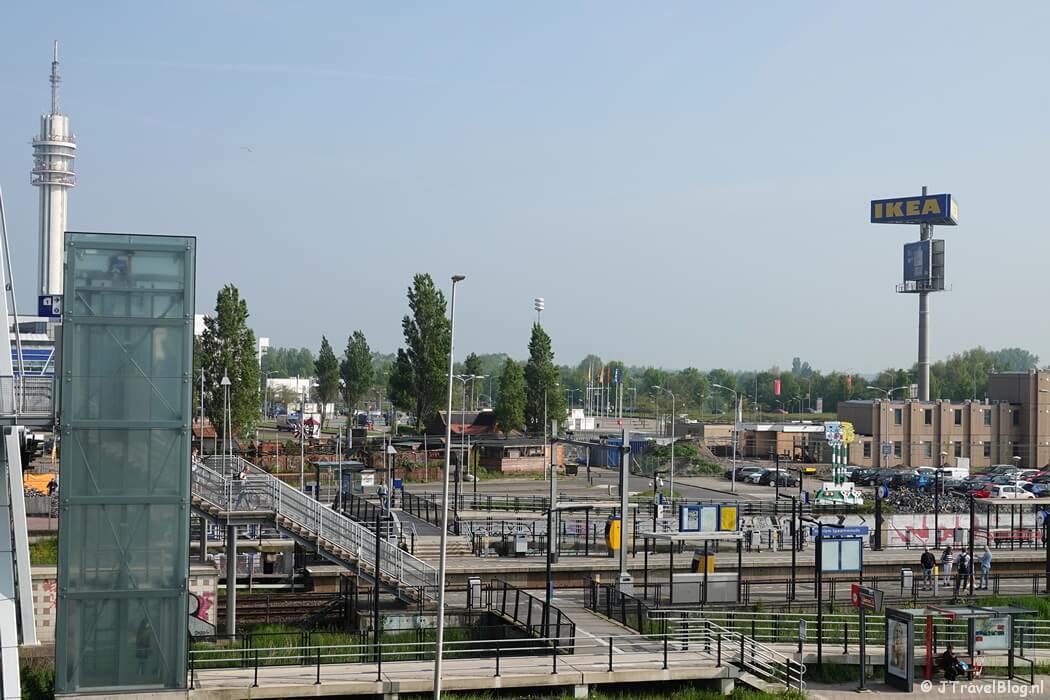Station Haarlem Spaarnwoude tijdens mijn bijzondere bergwandeling in de Haarlemmermeer