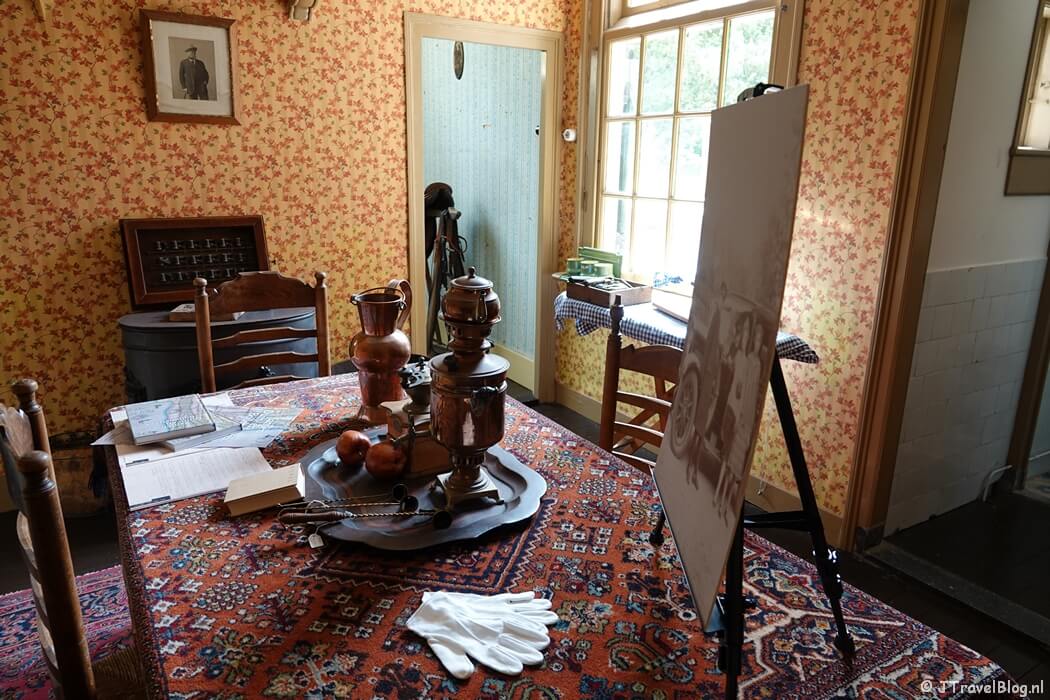 De dienstbodenkamer in Kasteel Keukenhof in Lisse