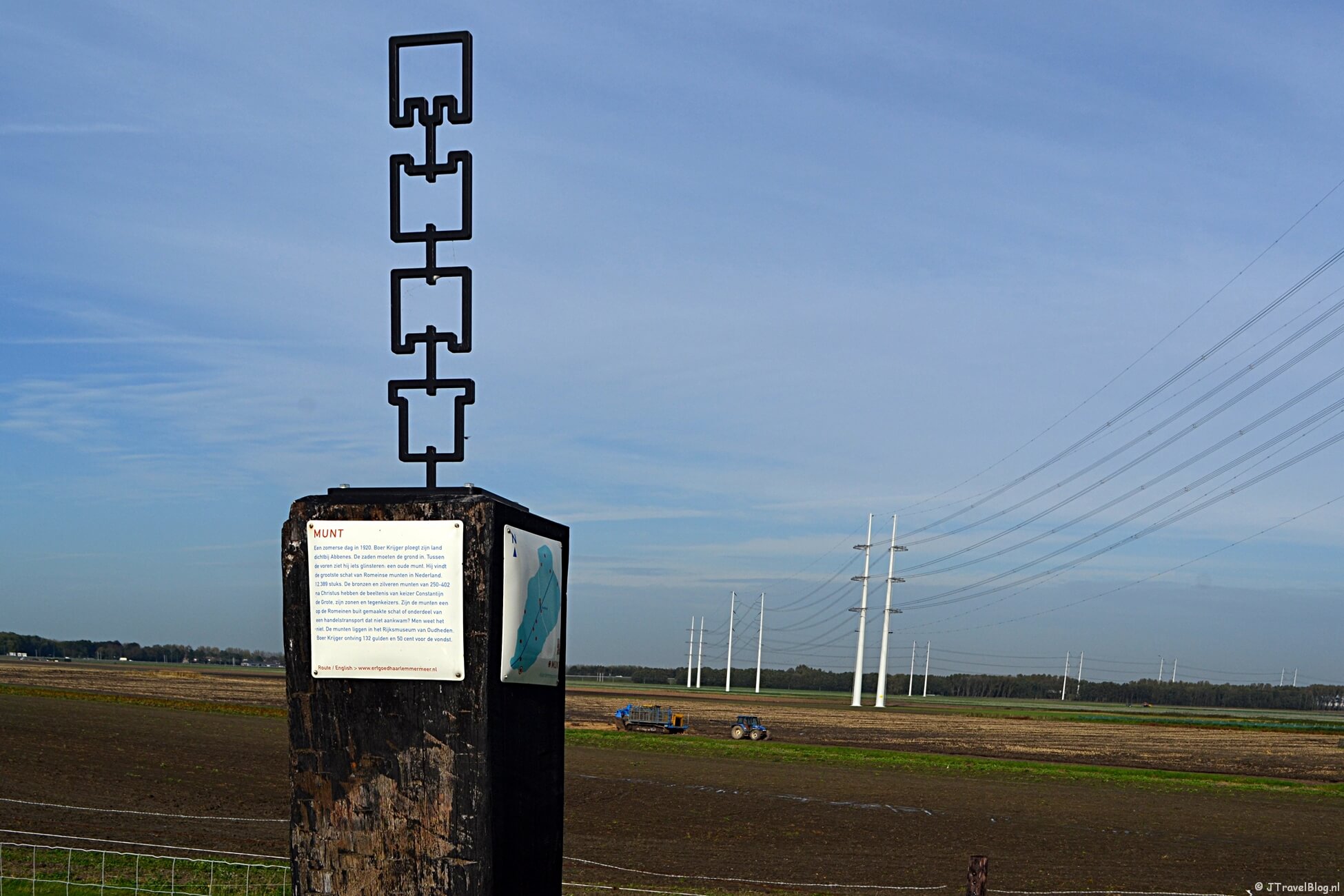 Verhalenpaal Haarlemmermeer nr. 13 - MUNT / Romeinse kavels