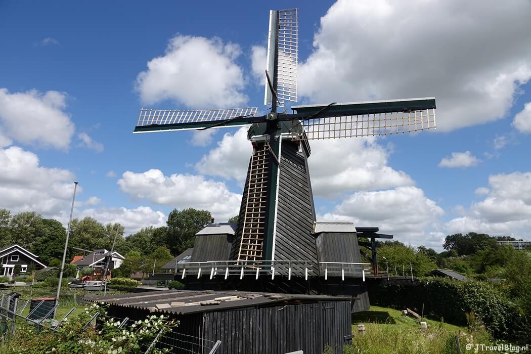 Molen De Eenhoorn tijdens mijn rondje Jaagpad en Molenplas in Haarlem