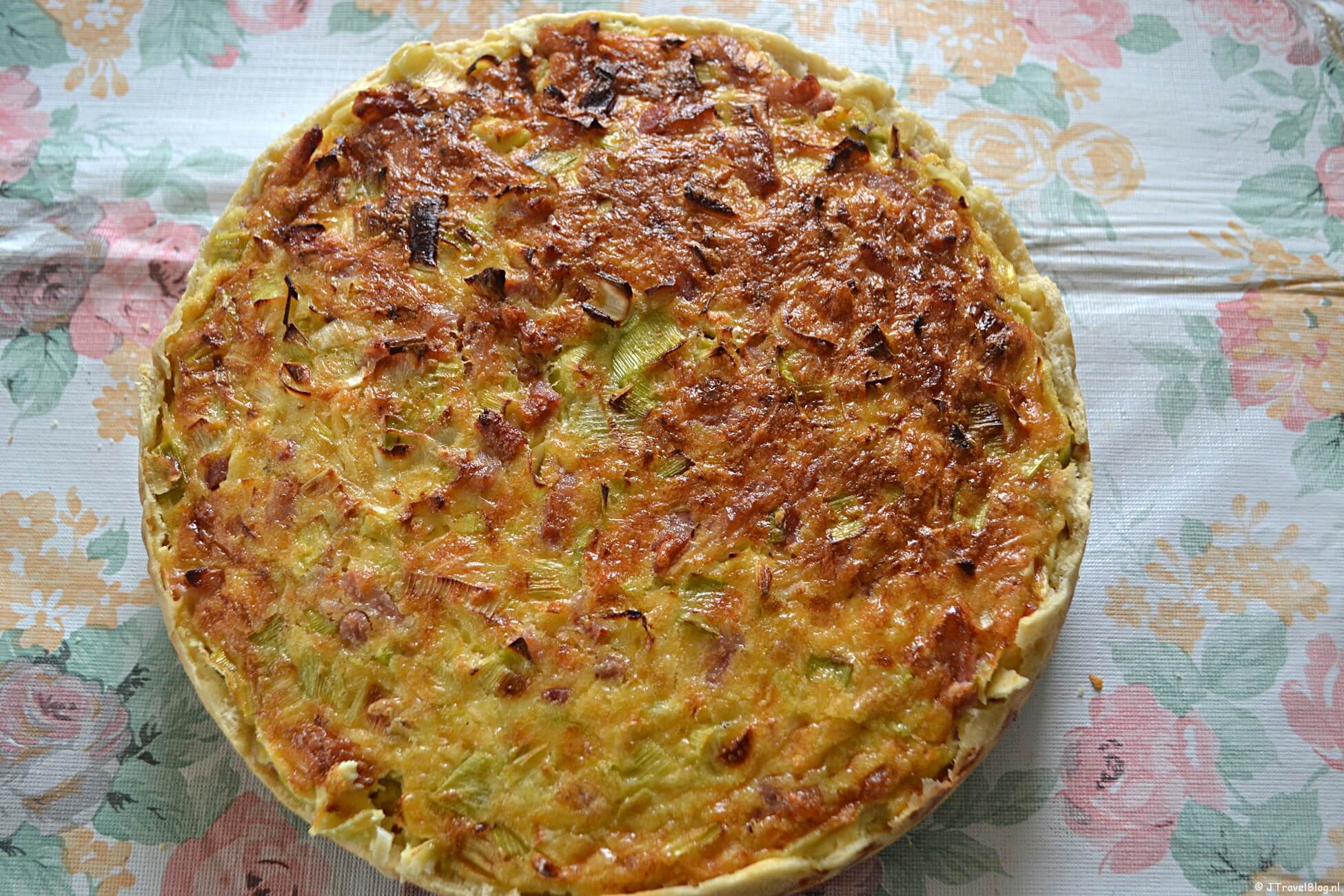 Recept : Quiche Lorraine met spek, prei en kaas