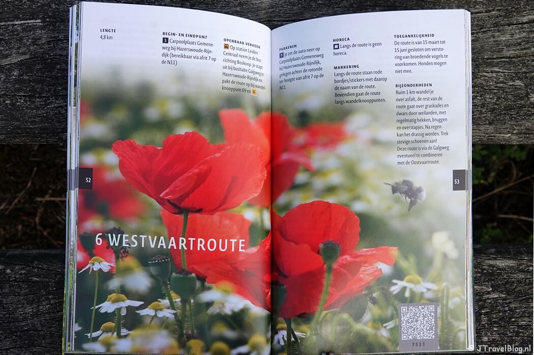 Een voorbeeld van een wandeling in de wandelgids wandelgids 'De mooiste boerenlandpaden in Rijnland' van Uitgeverij Gegarandeerd Onregelmatig