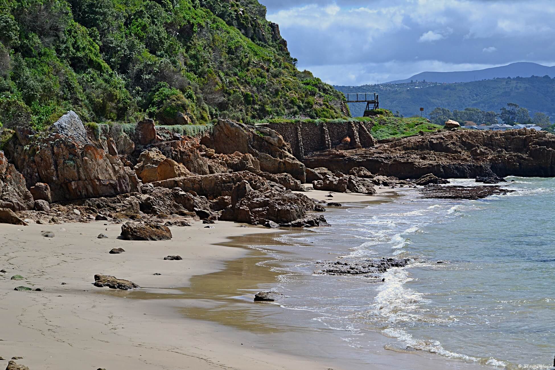 Wandelen in Featherbed Nature Reserve bij Knysna (Zuid-Afrika)
