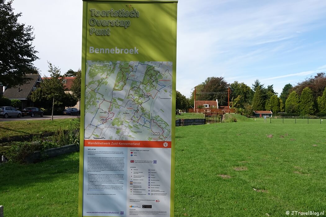 Toeristisch Overstap Punt Bennebroek in Bennebroek tijdens de Trambaanroute in Bennebroek