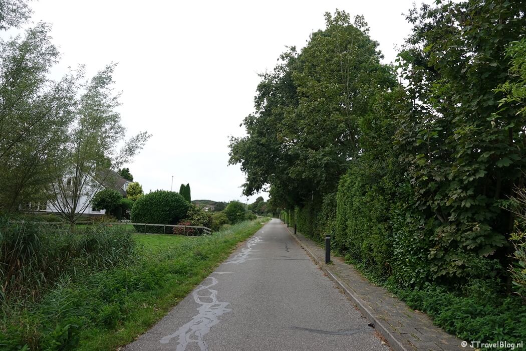 Zandlaan in Bennebroek tijdens de Trambaanroute in Bennebroek
