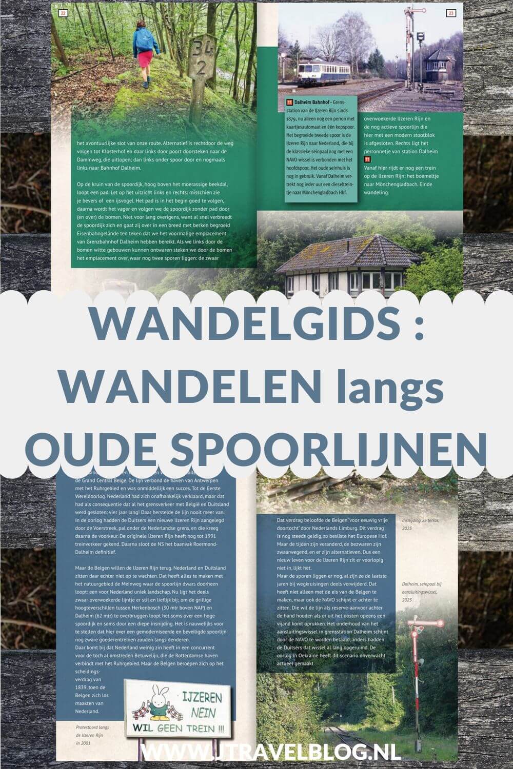 De wandelgids 'Wandelen langs oude spoorlijnen' is een gids met elf wandelingen met een lengte tussen 13 en 20 kilometer door elf verschillende Nederlandse landschappen: van de Friese terpen tot de breuklijnen in de Meinweg. Wandel je mee? #spoorlijnen #wandelen #wandelgids #gegarandeerdonregelmatig #jtravel #jtravelblog