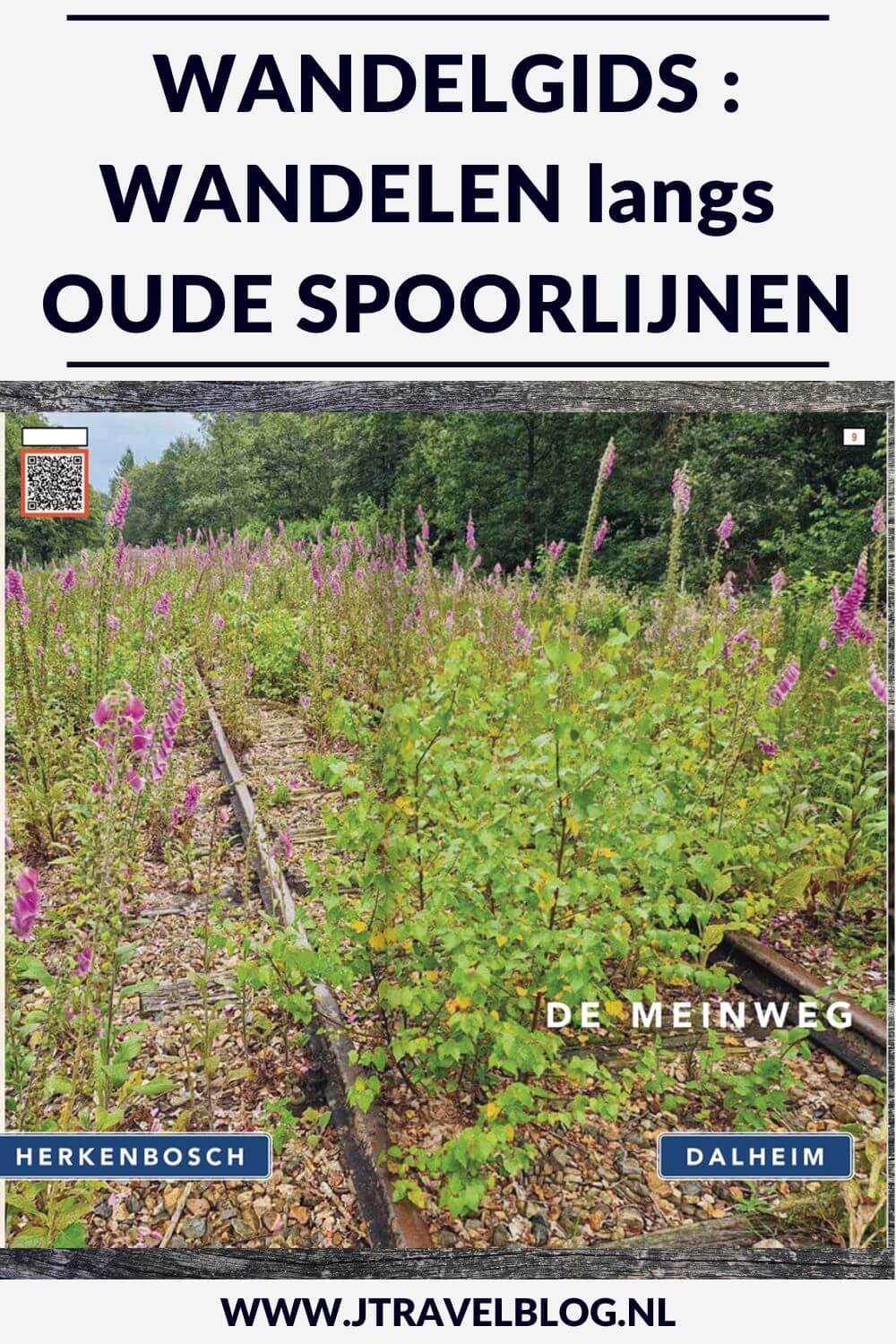 De wandelgids 'Wandelen langs oude spoorlijnen' is een gids met elf wandelingen met een lengte tussen 13 en 20 kilometer door elf verschillende Nederlandse landschappen: van de Friese terpen tot de breuklijnen in de Meinweg. Wandel je mee? #spoorlijnen #wandelen #wandelgids #gegarandeerdonregelmatig #jtravel #jtravelblog