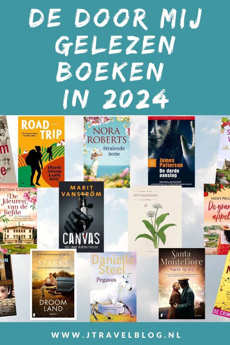 Ik heb de boeken die ik in 2024 gelezen heb op een rijtje gezet. Een mooie mix van feelgood, thrillers en (waargebeurde) romans. Lees mee en doe inspiratie op. Kan jij mij een boek aanraden voor mijn lijst van 2024? #boekenlijst2024 #jaaroverzicht2024 #inspiratie #jtravel #jtravelblog