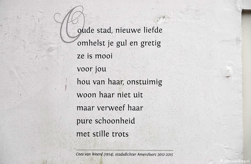 Muurgedicht tijdens Kort & Prachtig Amersfoort Centrum