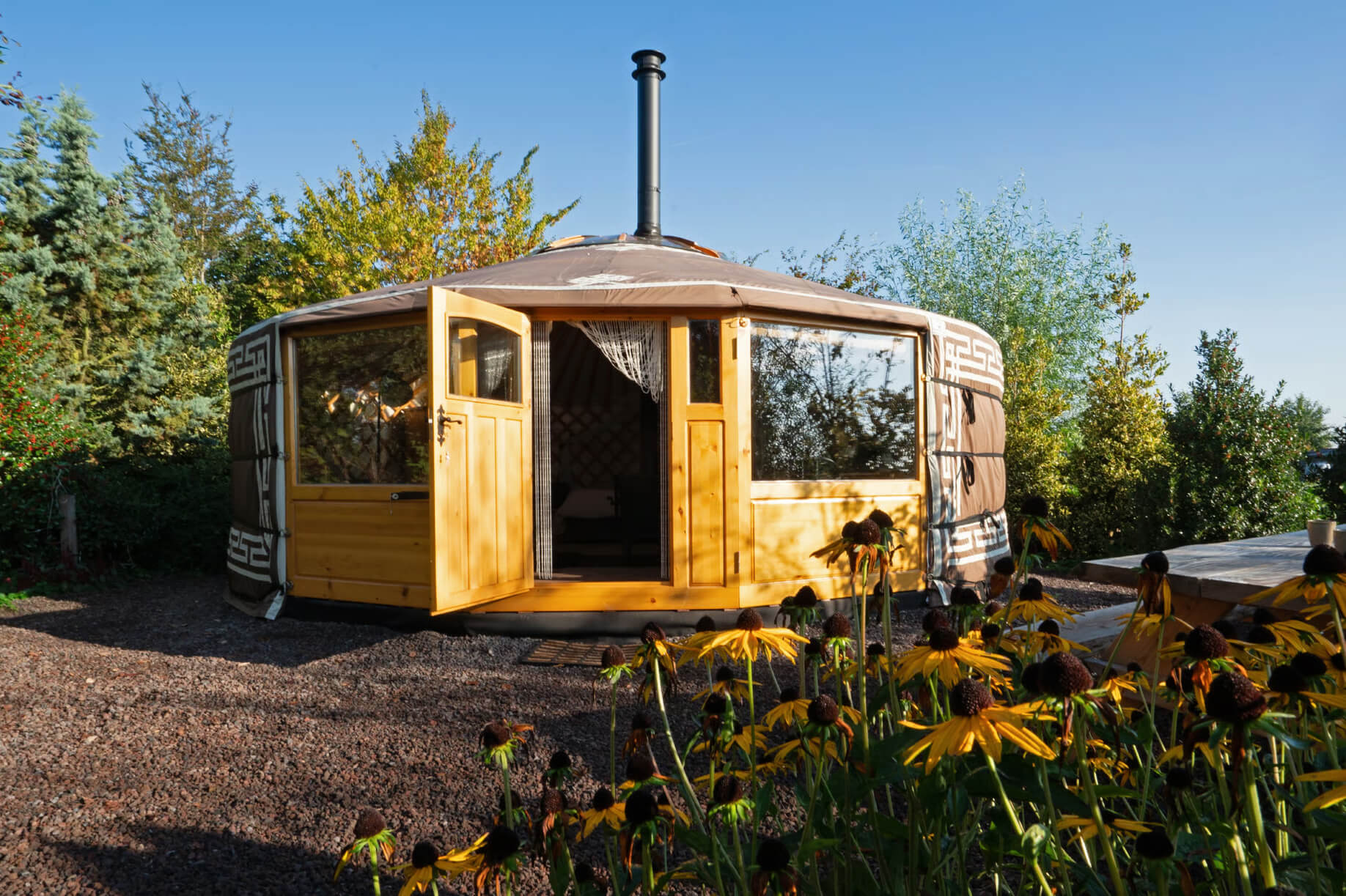Overnachten in een yurt in Nederland