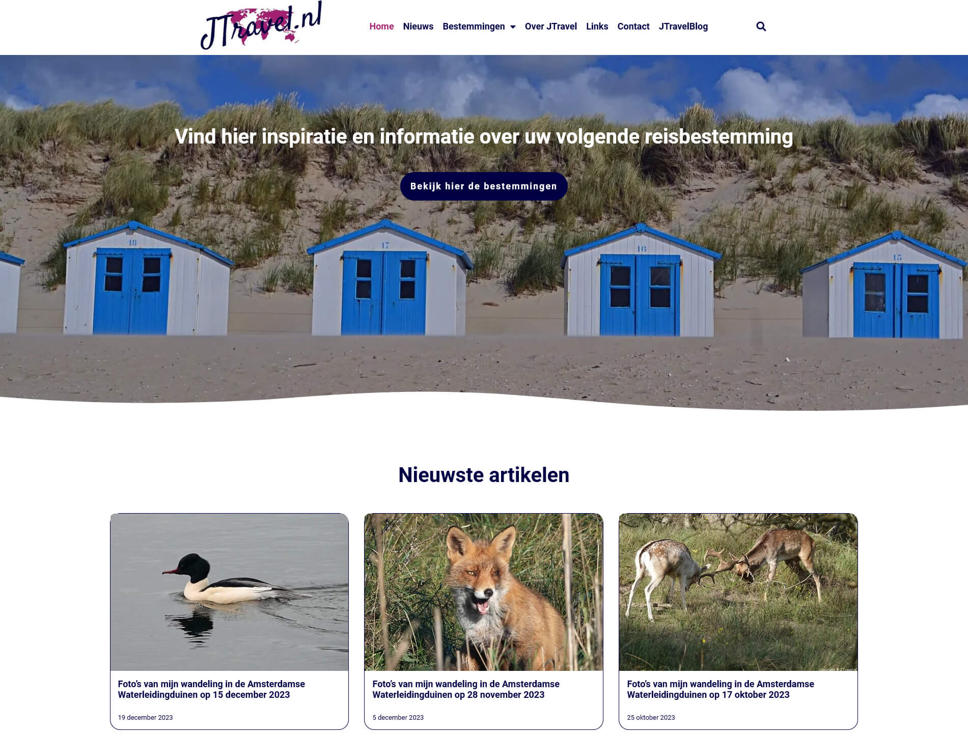 Website JTravel.nl omzetten van Joomla naar WordPress