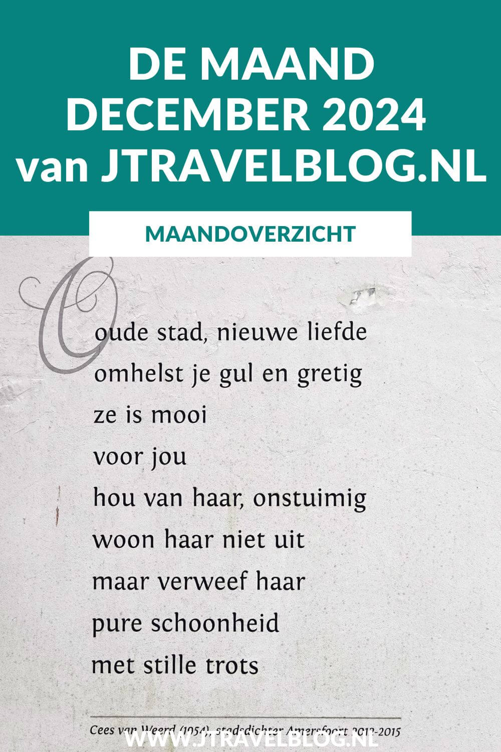 In december 2024 maakte ik een wandeling in Amersfoort. Eind december reis ik voor de feestdagen af naar Groningen. Meer hier over lees je in dit maandoverzicht. #maandoverzicht #december2024 #amersfoort #wandelen #jtravel #jtravelblog