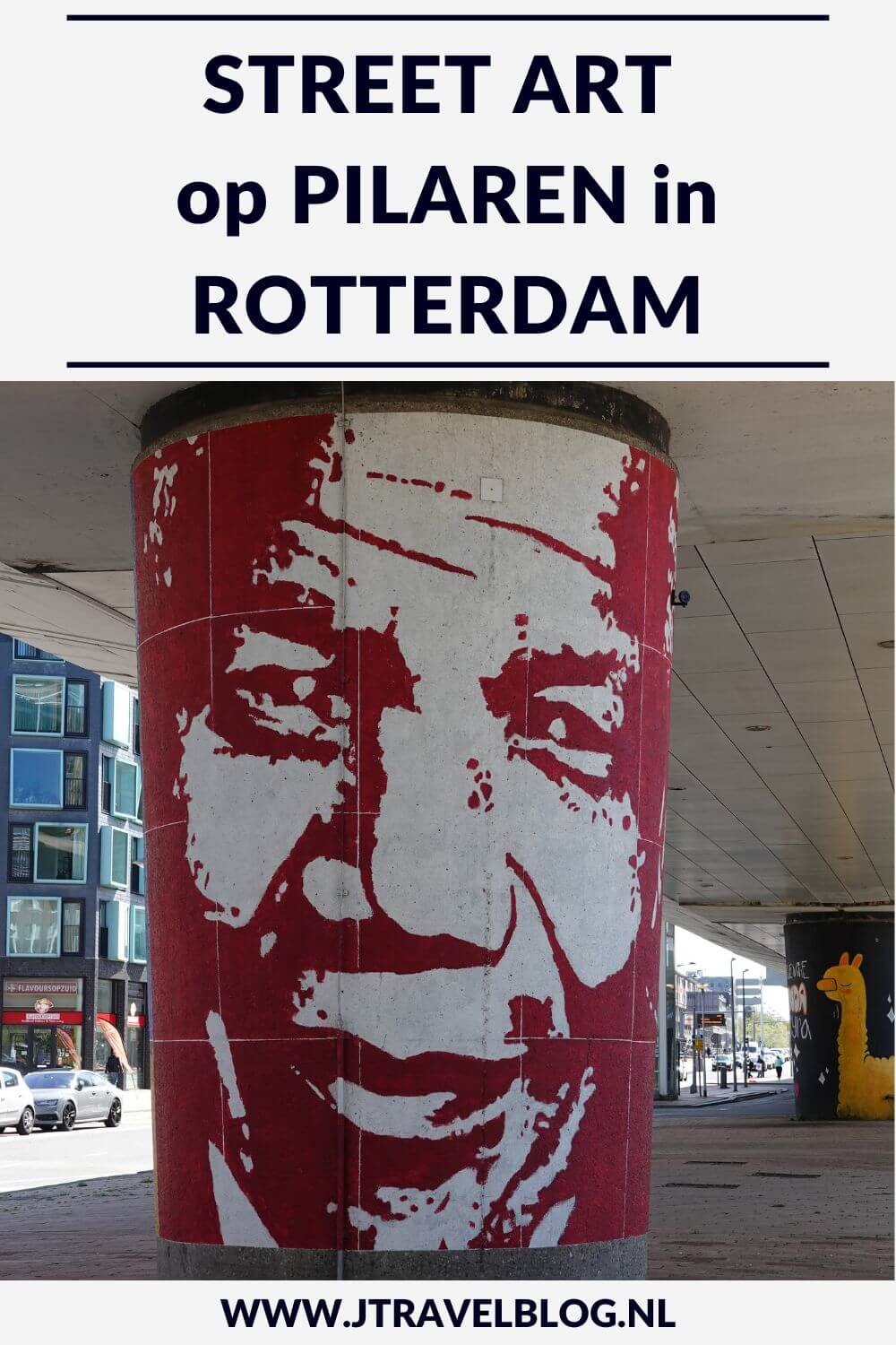 Ik wandelde langs de street art op pilaren tussen metrostations Rijnhaven en Maashaven in Rotterdam. Ik kwam mooie murals tegen. Welke? Je leest het in deze blog. #streetart #streetartrotterdam #rotterdam #jtravel #jtravelblog