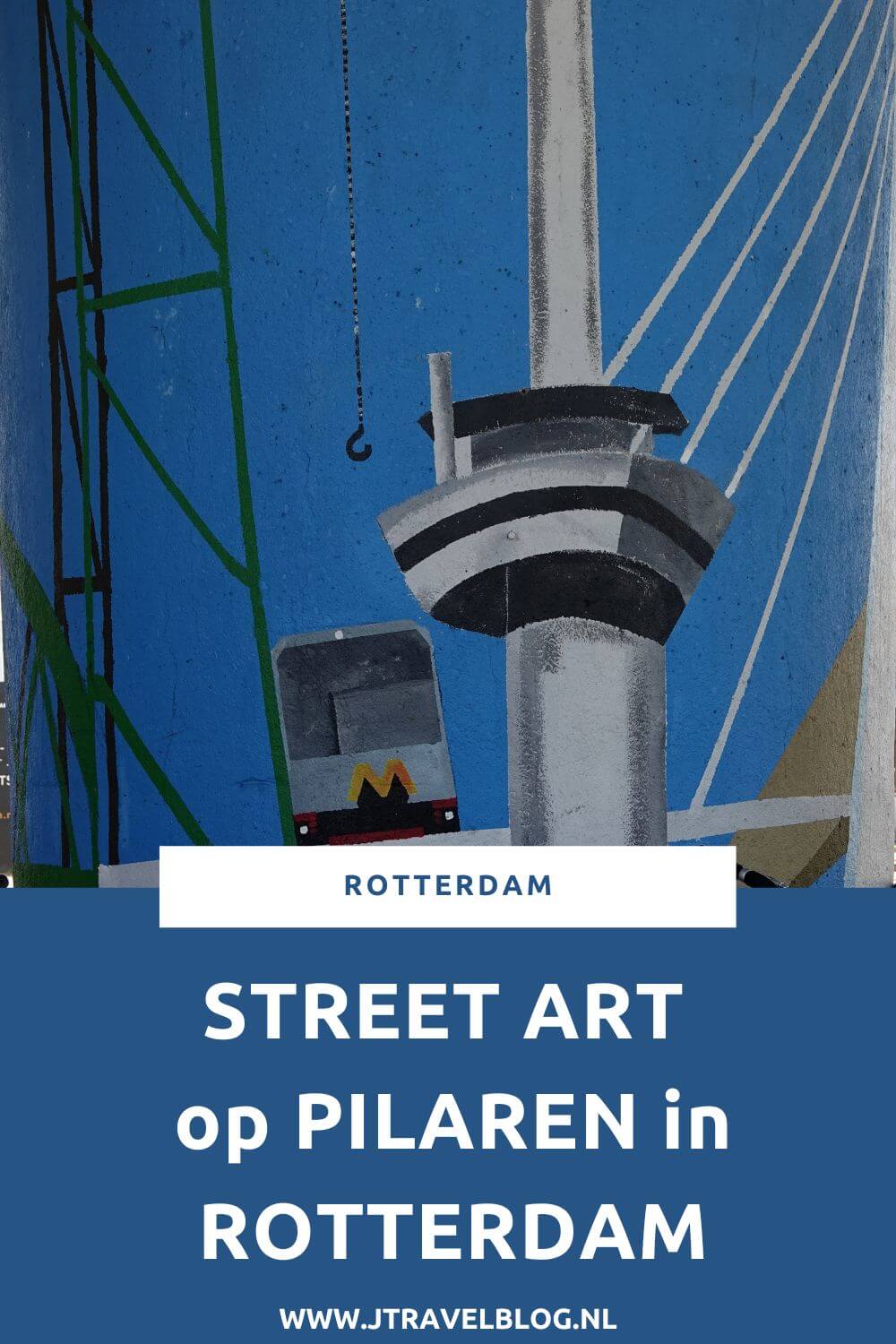 Ik wandelde langs de street art op pilaren tussen metrostations Rijnhaven en Maashaven in Rotterdam. Ik kwam mooie murals tegen. Welke? Je leest het in deze blog. #streetart #streetartrotterdam #rotterdam #jtravel #jtravelblog