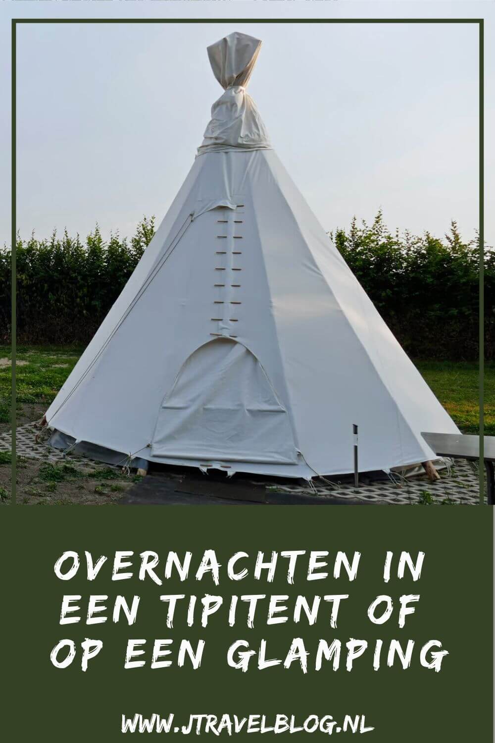 Overnachten in een tipitent of op een glamping in Nederland wordt steeds populairder. In deze blog heb ik een aantal tipitenten en glampings in Nederland waar je kunt overnachten op een rijtje gezet. #tipitent #glamping #accommodatie #jtravel #jtravelblog