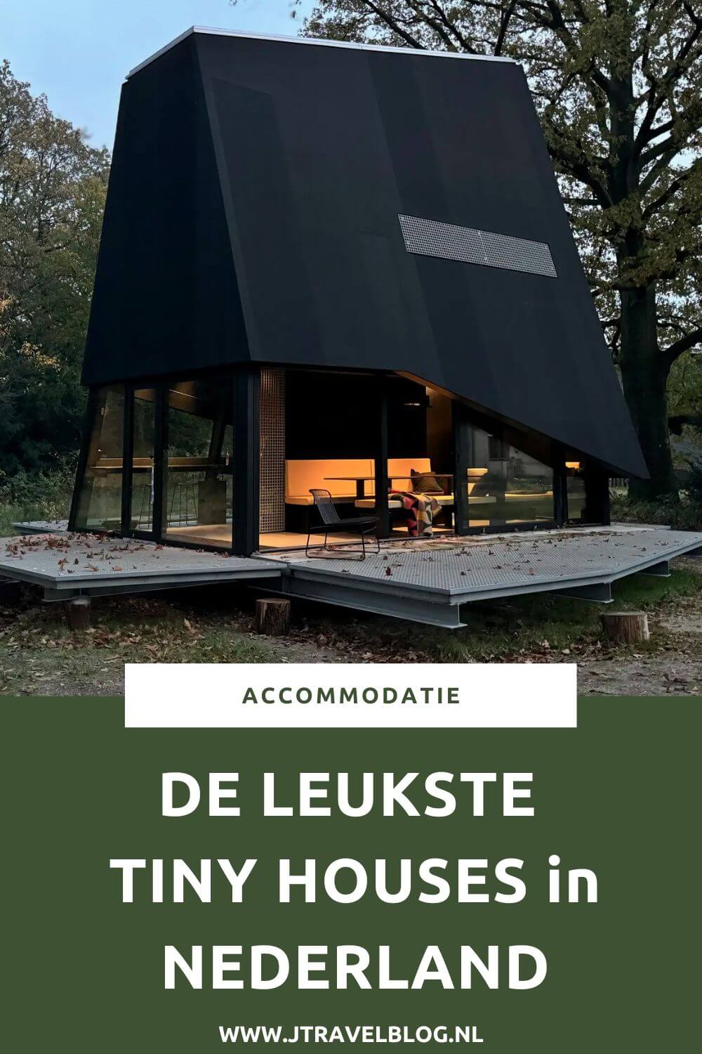 Tiny houses zijn kleine accommodaties waar je kunt wonen of verblijven tijdens je vakantie. In deze blog heb ik de leukste tiny houses in Nederland waar je kunt overnachten op een rijtje gezet. #tinyhouse #accommodatie #jtravelblog #jtravel
