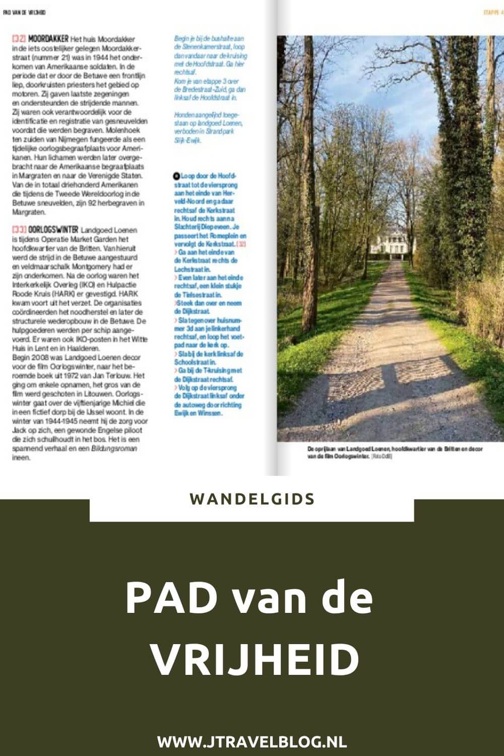 De wandelgids 'Pad van de Vrijheid' is een wandelgids met 13 etappes rond Wageningen. Het Pad van de Vrijheid wil de gewonnen vrijheid herdenken en vieren. Mijn planning is om de 13 etappes in 2025 in het kader van 80 jaar Bevrijding te lopen. Wandel je mee? #padvandevrijheid #wandelgids #wandelen #jtravelblog #jtravel