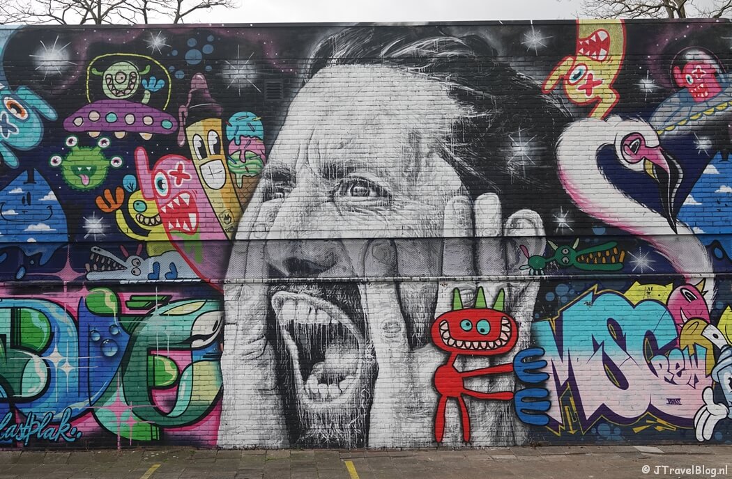 Street art van Lastplak tijdens mijn street art wandeling in Rotterdam-Noord