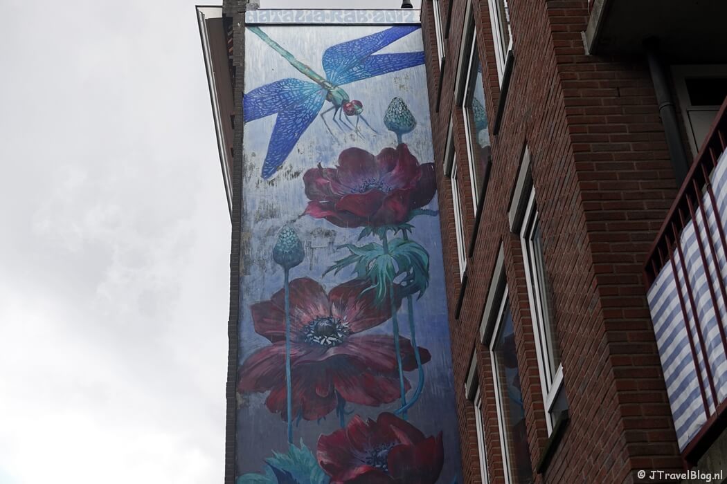 Street art van Natalia Rak tijdens mijn street art wandeling in Rotterdam-Noord