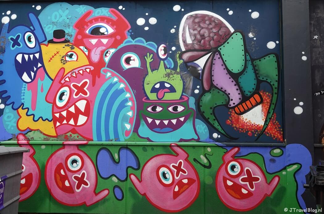 Street art van Ox-Alien tijdens mijn street art wandeling in Rotterdam-Noord