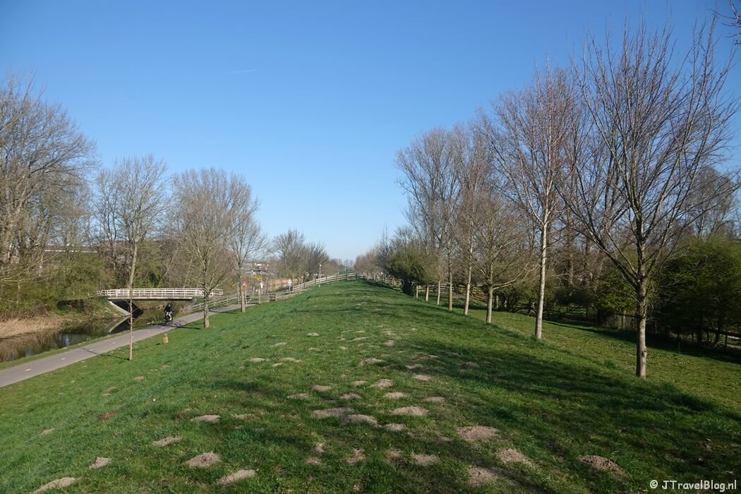 De Geniedijk tijdens de Geniedijkroute in Hoofddorp