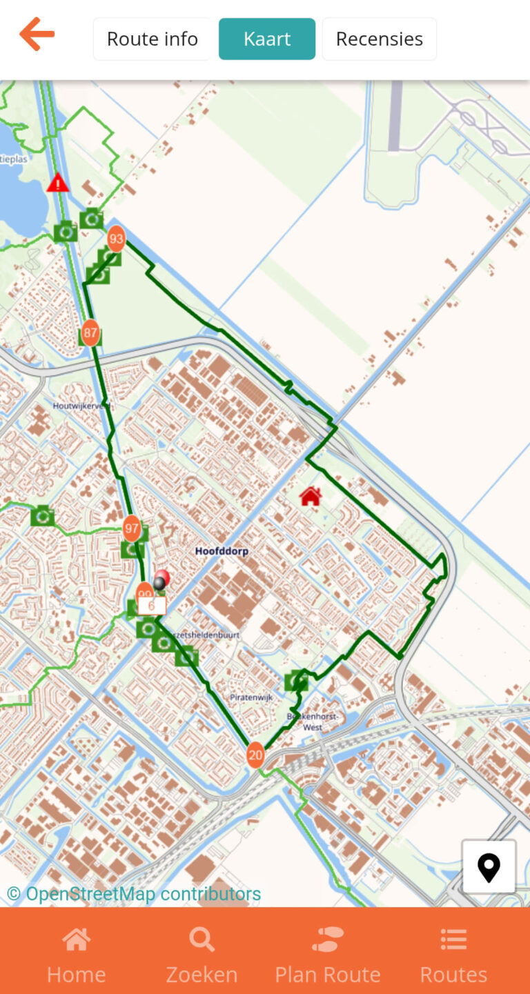 De Geniedijkroute in Hoofddorp van Wandelnetwerk Noord-Holland