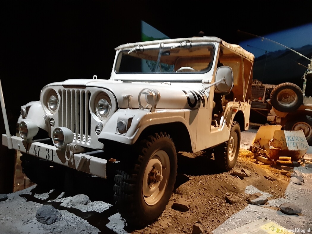 Missievoertuig in het Nationaal Militair Museum in Soesterberg