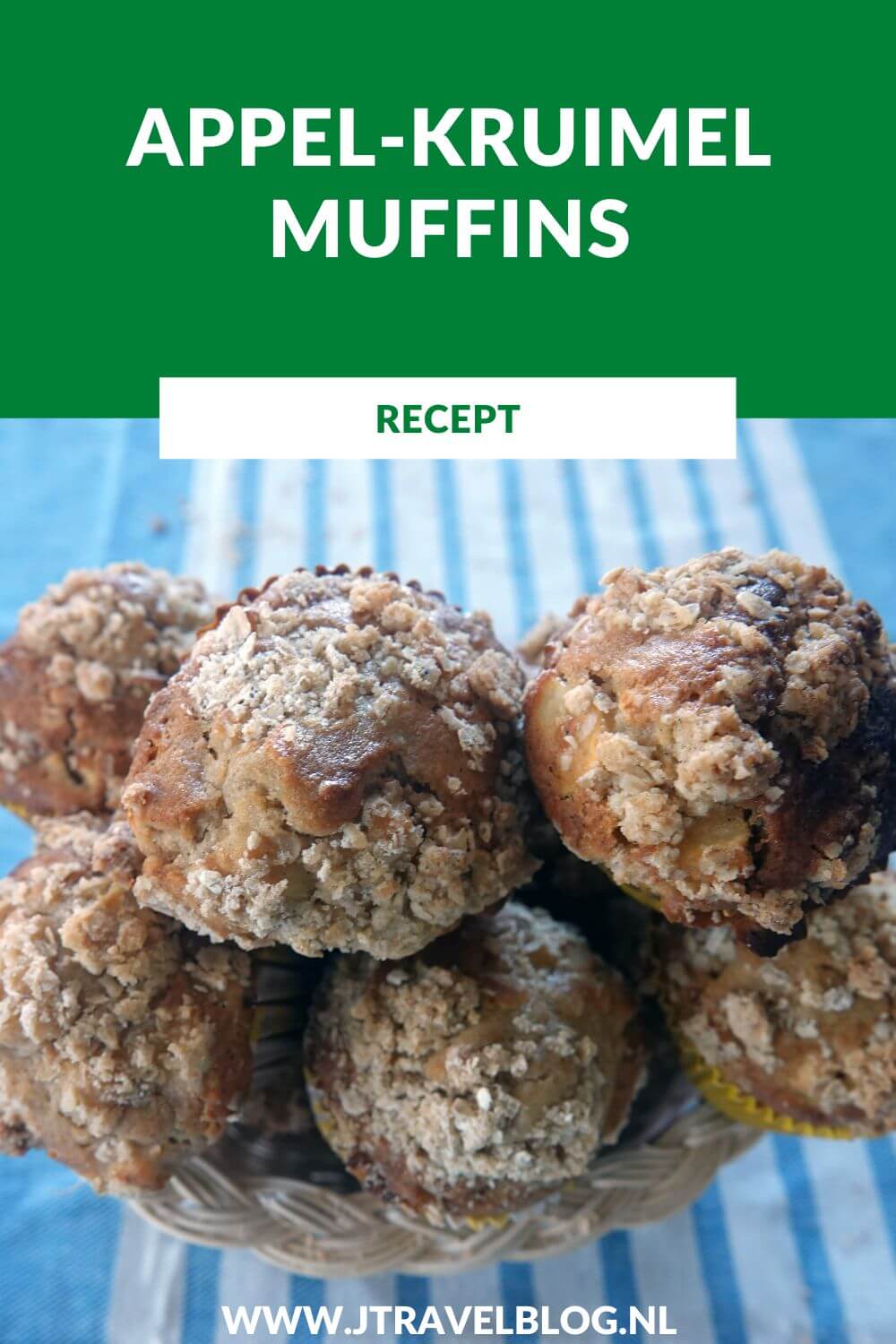 Ik heb een heerlijk recept voor je gemaakt: appel-kruimel muffins. Makkelijk en snel te maken. Eet smakelijk. Hier lees je hoe je dit recept zelf kunt maken. #recept #appelkruimelmuffins #muffins #jtravelblog #jtravel