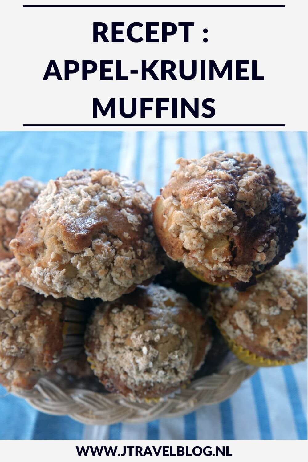Ik heb een heerlijk recept voor je gemaakt: appel-kruimel muffins. Makkelijk en snel te maken. Eet smakelijk. Hier lees je hoe je dit recept zelf kunt maken. #recept #appelkruimelmuffins #muffins #jtravelblog #jtravel
